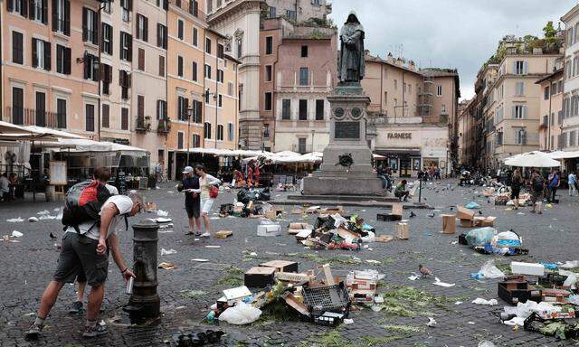 Dauerproblem in Italiens Hauptstadt: Roms Straßen versinken im Müll.