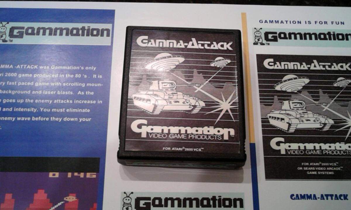 Platz 1 ist ein Unikat. Es wurde nur ein einziges Mal produziert. Gamma Attack ist für die Atari 2600 und gehört dem Sammler Anthony DeNardo. Vor einigen Jahren bot er das Spiel auf Ebay für 500.000 Euro an. Es fand sich kein Sofortkäufer und er zog das Angebot wieder zurück. Realistisch wird das Spiel auf einen Verkaufswert von 50.000 Euro geschätzt. 