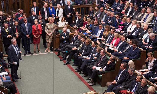 Ian Blackford, leader of the Scottish National Party (SNP) is seen during Prime Minister's Questions session in the House of Commons in London