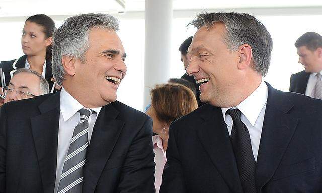 Dass sich Faymann und Orbán so gut verstanden, ist schon etwas länger her (2010)