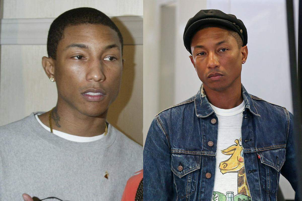 Rapper Will Pharrell hat in zehn Jahren keine Falten bekommen.