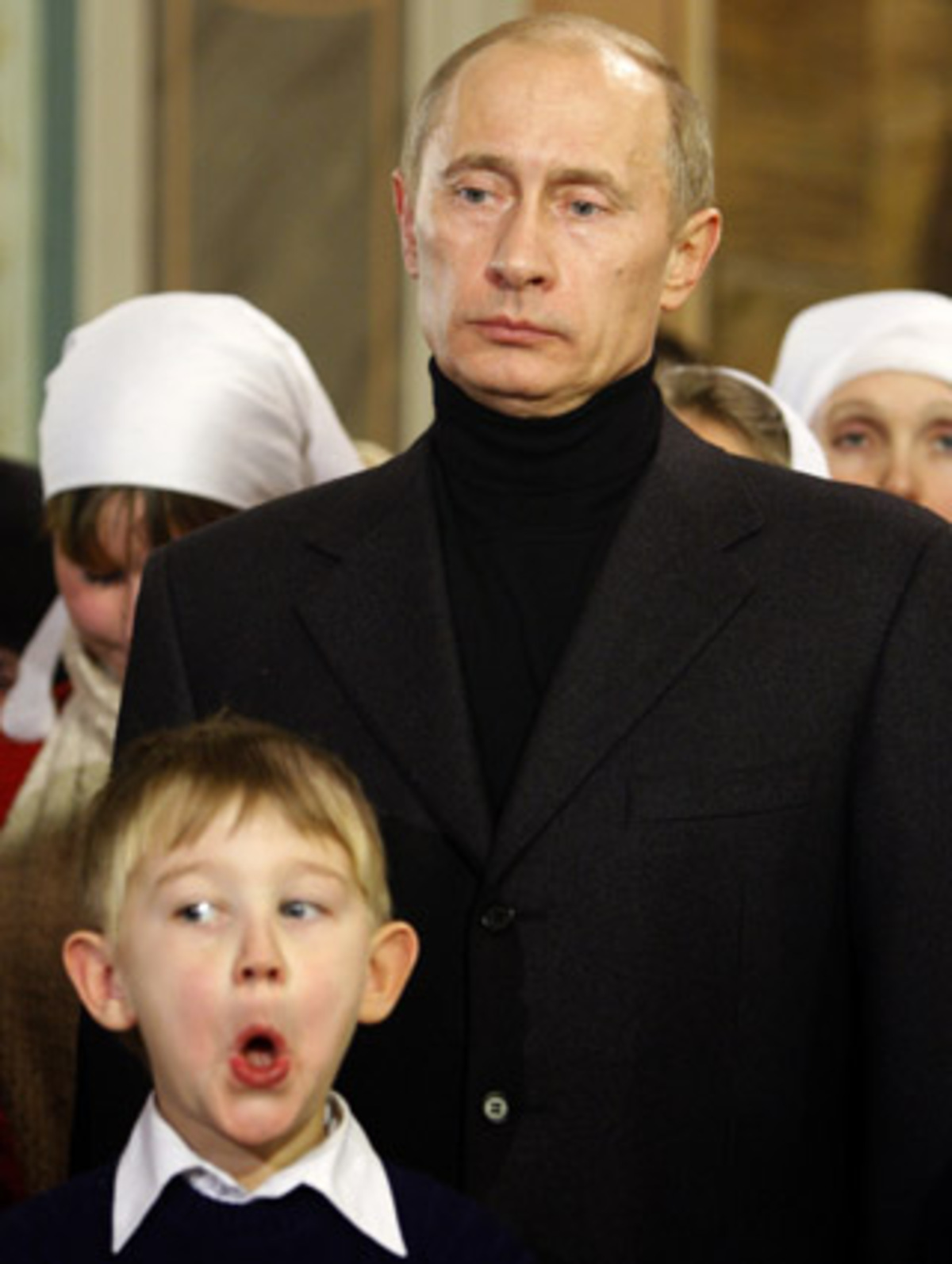 Dass Wladimir Putin Kindern Angst einjagen kann, ist spätestens jetzt klar.