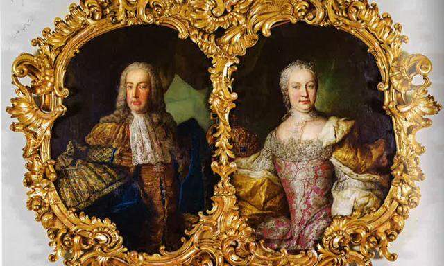 Kaiser Franz Stephan und Maria Theresia. Um 1750, Martin v. Meytens d. J. zugeschrieben. 