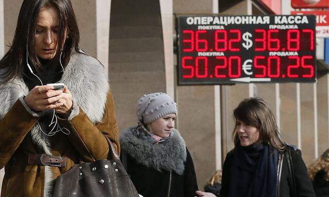 Der Rubel rollt nicht mehr so wie von Moskau erhofft