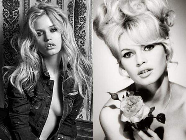 Die Ähnlichkeit zu Brigitte Bardot  ist verblüffend: Die blonde Mähne, die verführerischen Augen, der reizvolle Mund.