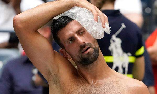 Einen kühlen Kopf zu bewahren wird immer schwieriger: Novak Djokovic im New Yorker Arthur Ashe Stadion. 
