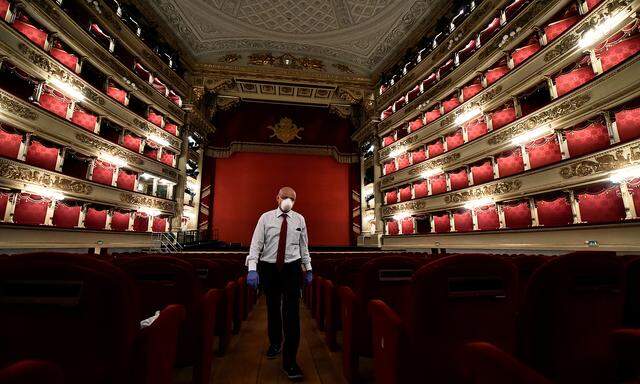 Italy´s La Scala opera house reopens to the public for the first time since the coronavirus disease (COVID-19) outbreak, in Milan