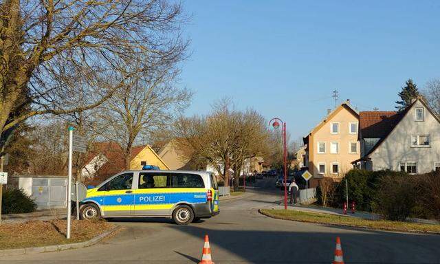 Schüsse im Ort Rot am See in Baden-Württemberg