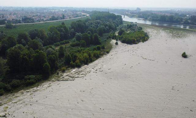 Der Fluss Po erreicht einen historisch tiefen Wasserstand. Italien leidet an der schlimmsten Dürre seit 70 Jahren.