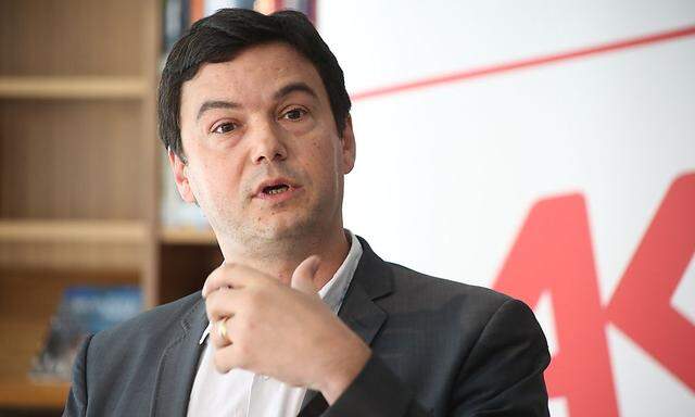 Piketty bei einer Veranstaltung der Arbeiterkammer in Österreich. 