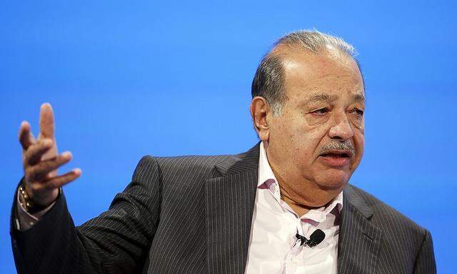 Carlos Slim, Lifetime Honorary Chairman, Telefonos de Mexico, speaks at the WSJD Live conference in Laguna Beach