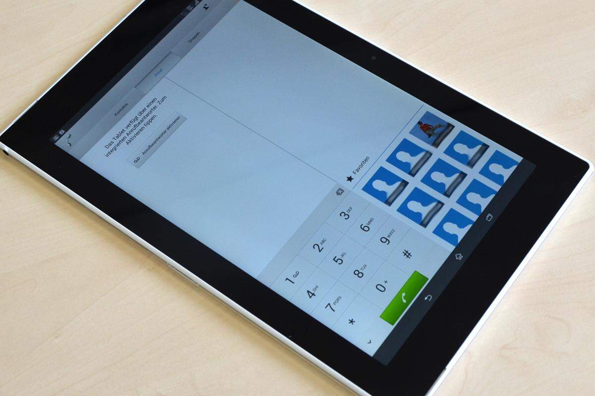 Hat man die SIM-Karten-Version gewählt, ist auch Telefonieren (Headset!) und SMS-Schreiben möglich. Die meisten Tablet-Nutzer sind aber wohl auch in Besitz eines Handys oder Smartphones.