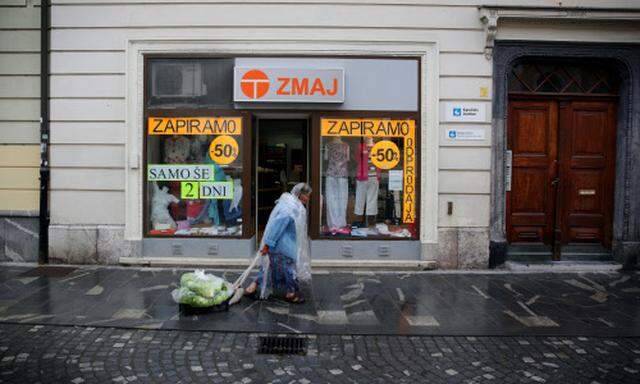 Die Wirtschaftskrise hat die Armen in Slowenien stark getroffen. 
