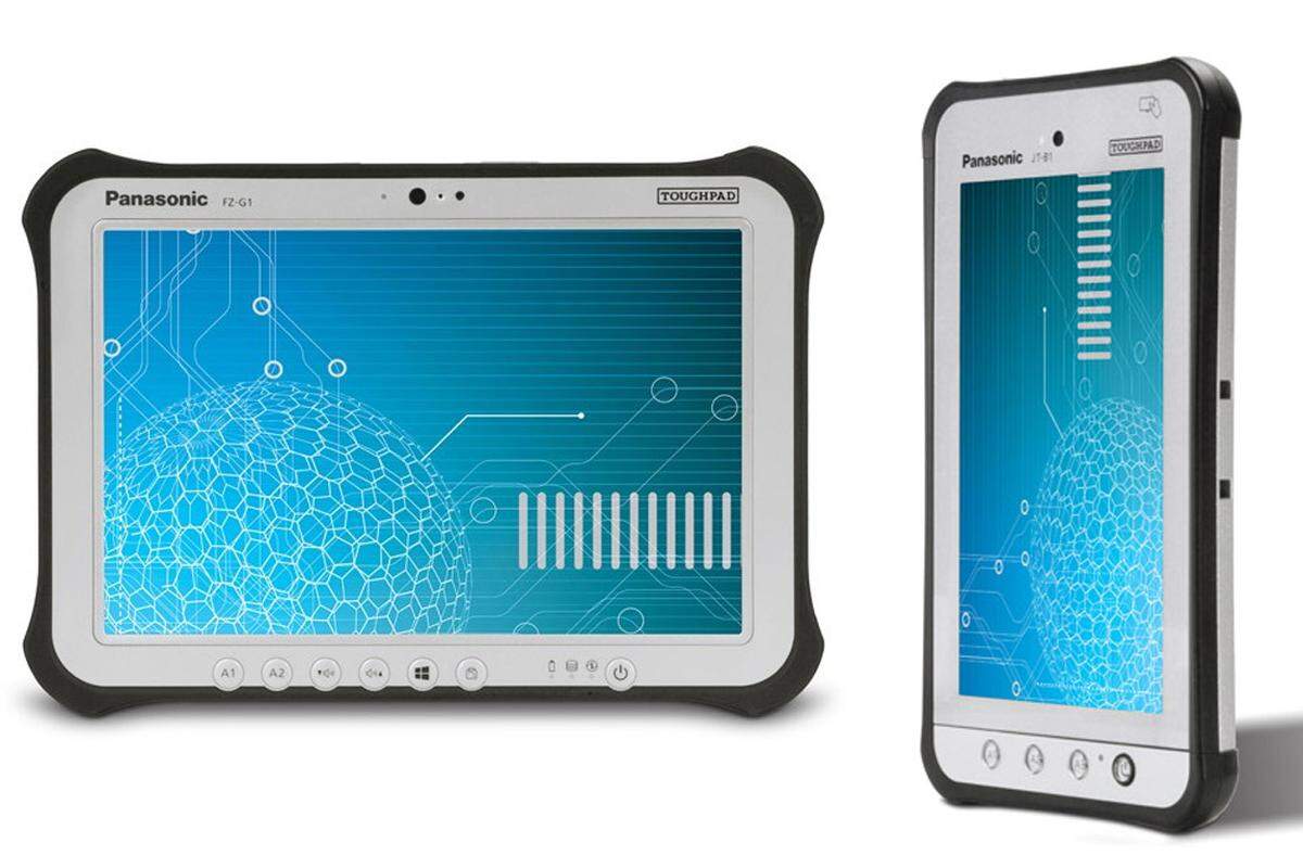 Panasonic hat die neuesten Vertreter seiner "Toughpad"-Reihe vorgestellt. Das FG-Z1 ist ein 10-Zoll-Gerät mit Windows 8, das JT-B1 nutzt Android 4.0 "Ice Cream Sandwich" auf sieben Zoll. Beide sollten auch ein ordentliches Wasserbad aushalten können, dafür kosten sie auch entsprechend. Das Windows-Modell wird für 2900 Dollar verkauft, die Android-Variante für 1300 Dollar.