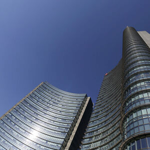 The UniCredit bank headquarters in Milan