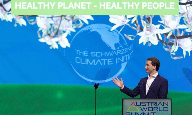 Sebastian Kurz beim Austrian World Summit 2021 am 1. Juli. 
