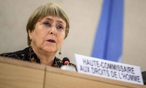 UNO-Hochkommissarin Michelle Bachelet. Sie wird sich nicht noch einmal für das Amt bewerben. 