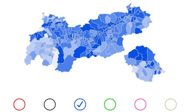 Die FPÖ-Hochburgen in Tirol