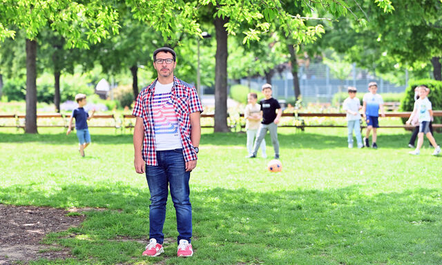 Ercan Sanlioglu betreut die Schüler der VS Herderplatz am Nachmittag. 