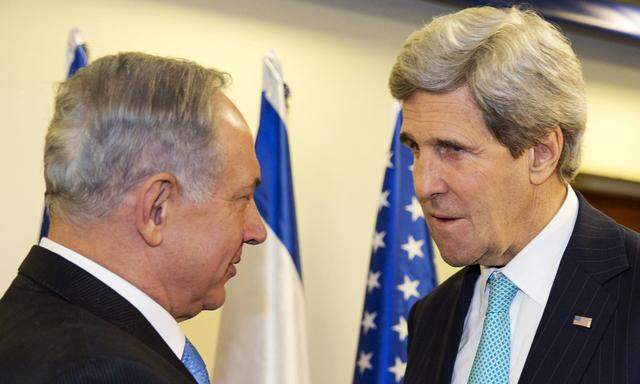 Benjamin Netanjahu, John Kerry, Israel, Palästiner