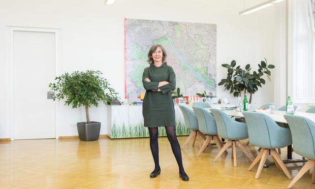 Seit einem Jahr Vizebürgermeisterin, Verkehrs- und Planungsstadträtin: die grüne Wiener Parteichefin Birgit Hebein.