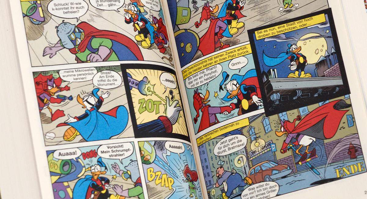 Ab 1950 nimmt Mickys Präsenz im Kino ab, es erscheinen im deutschen Sprachraum Comic-Hefte mit dem Titel „Micky Maus“, warum das „e“ wegfiel, weiß man nicht so recht.