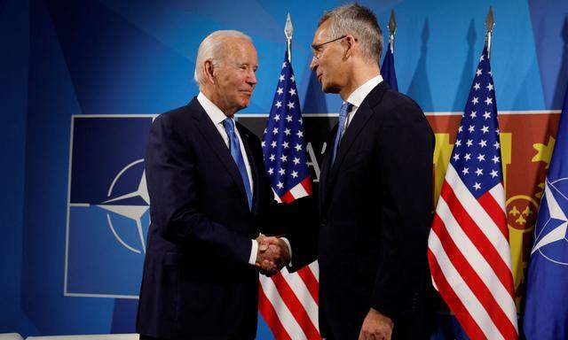 Nato-Generalsekretär Jens Stoltenberg und US-Präsident Joe Biden. 