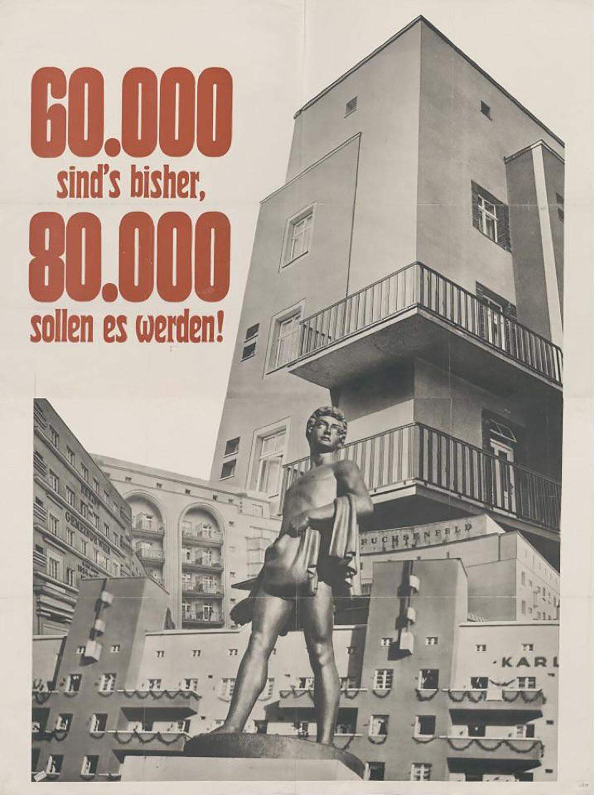 Plakat der SDAP für den Wahlkampf 1932