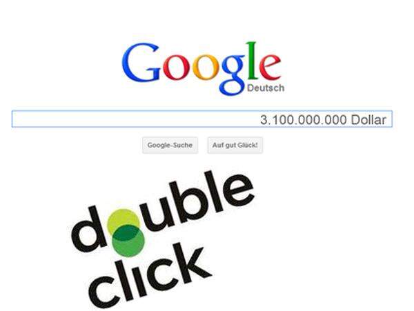 Die Übernahme der Werbefirma Doubleclick im April 2007 diente der Stärkung der Onlinewerbe-Plattform Admob und kostete Google stolze 3,1 Milliarden Dollar. Auch Microsoft soll ein Gebot für die Firma abgegeben haben.