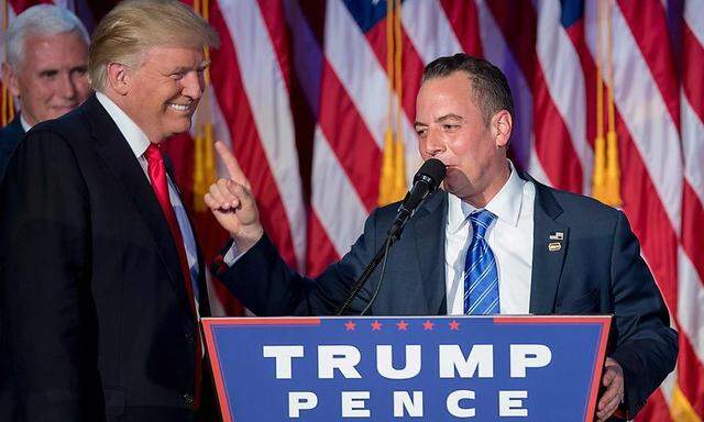 Trump (l.) und "sein" Parteichef Priebus