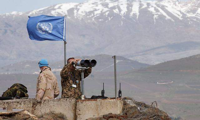 Symbolbild: UN-Soldaten am Golan