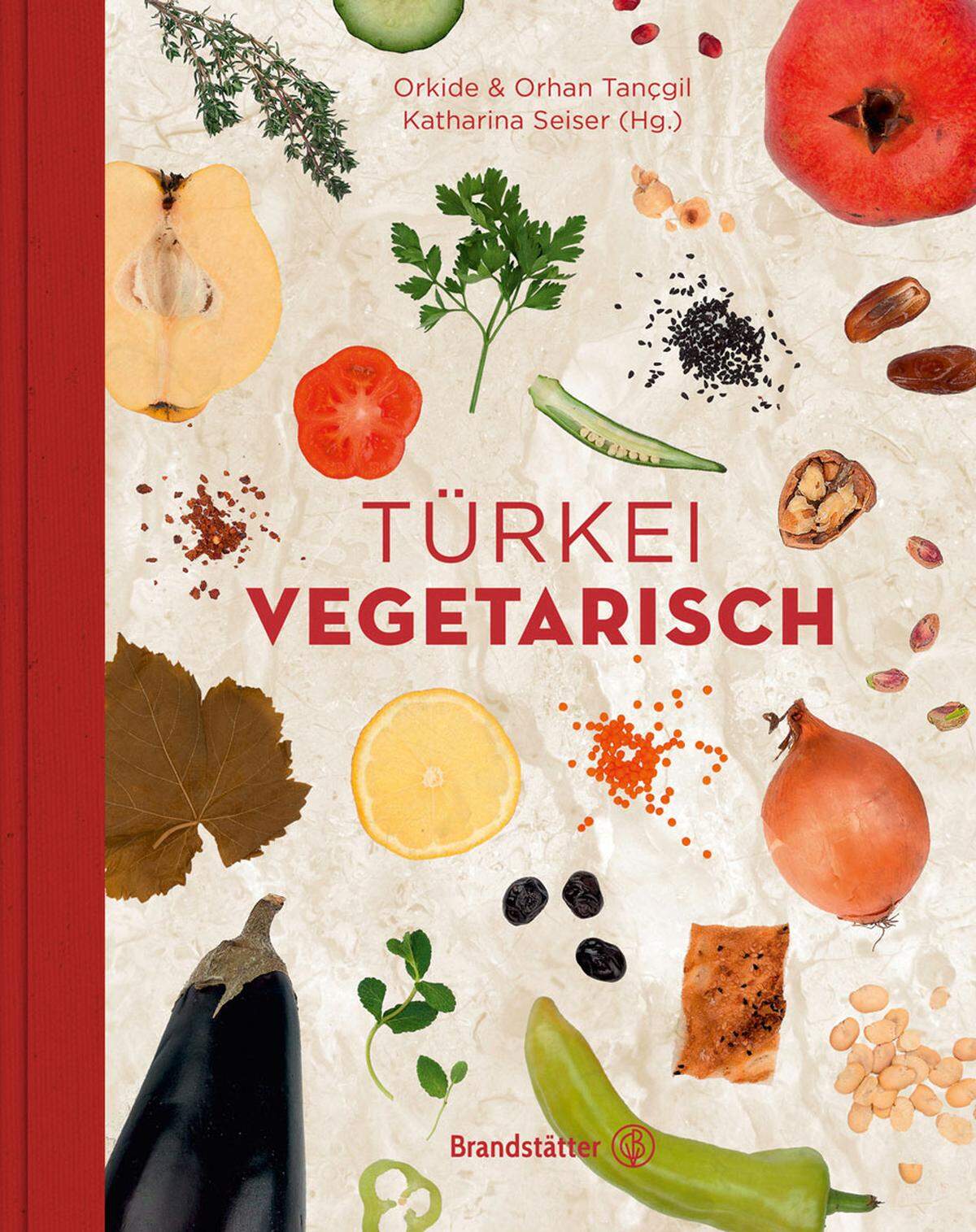 Viel Gemüse, Hülsenfrüchte und Getreide, wenige Gewürze, dafür umso mehr frische Kräuter: Dafür steht die türkische Küche und noch mehr die vegetarische. Ihr widmet sich dieser Band, Nr. 4 der Reihe von Herausgeberin Katharina Seiser. Orkide &amp; Orhan Tancgil: "Türkei vegetarisch", Brandstätter-Verlag, 34,90 Euro.