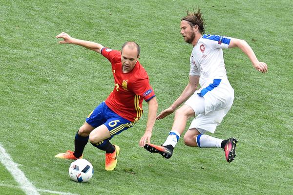 Andres Iniesta im Dress der spanischen Nationalmannschaft bei der EM 2016.