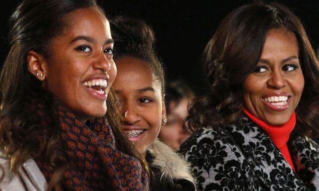 Malia, Sasha und Michelle Obama