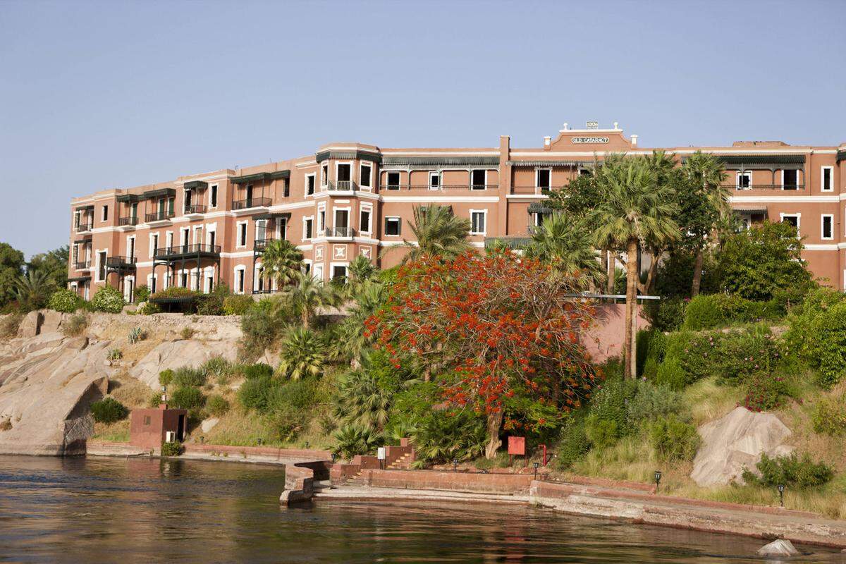 Schon Agatha Christie weilte im berühmten Old Cataract Hotel in Ägypten. Hier ließ sie sich zu einem ihrer berühmtesten Romane - "Tod auf dem Nil" - inspirieren.