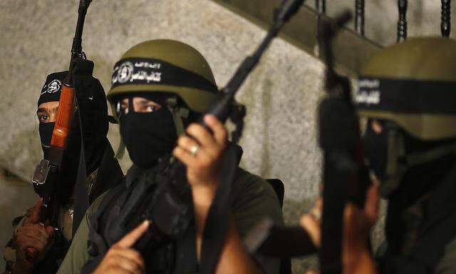 Palästinensische Kämpfer im Gazastreifen auf einem Archivbild