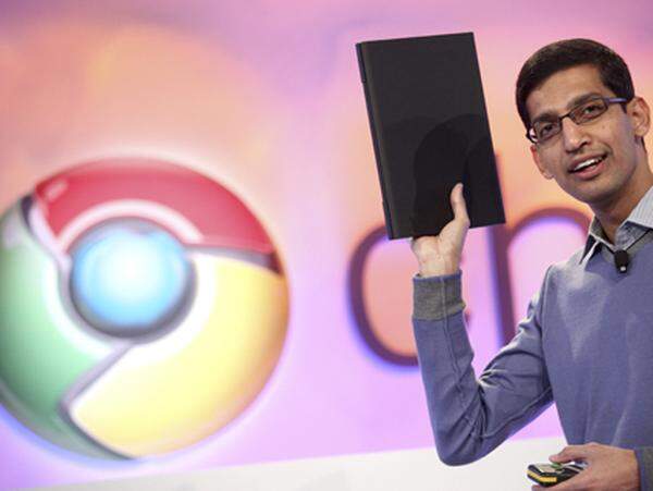 2010: Google kündigt mit Chrome OS ein eigenes Betriebssystem für Notebooks an.