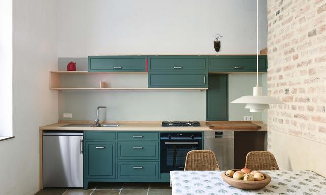 Recycelt. Selbst alte Ziegel wurden in einer Wohnung im dritten Wiener Bezirk ausgebaut und wiederverwertet.