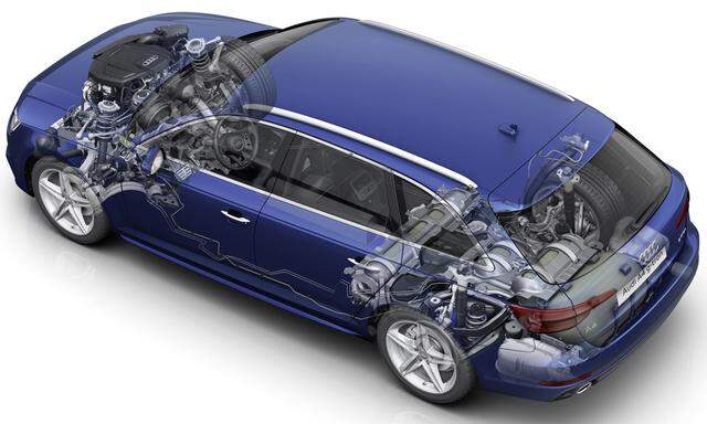 Röntgenblick auf den 170 PS starken Audi A4 Avant g-tron, der ab 2016 mit Erdgas und Benzin fährt.