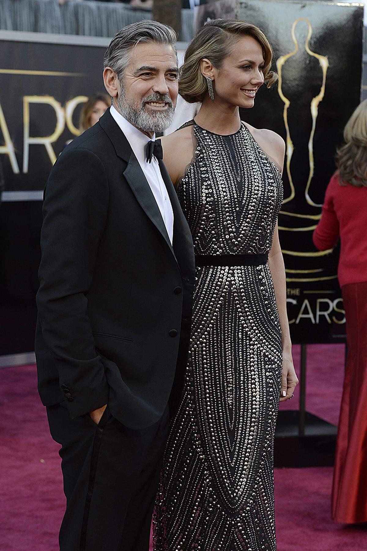 George Clooney war am siebenfach nominierten "Argo" beteiligt. Er kam mit Freundin Stacy Keibler.