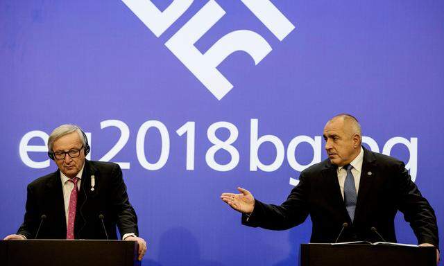 Jean-Claude Juncker und Bojko Borissow. 