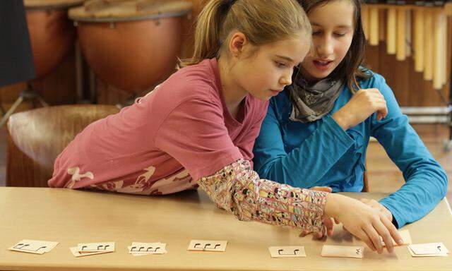 Schülerinnen einer Waldorfschule