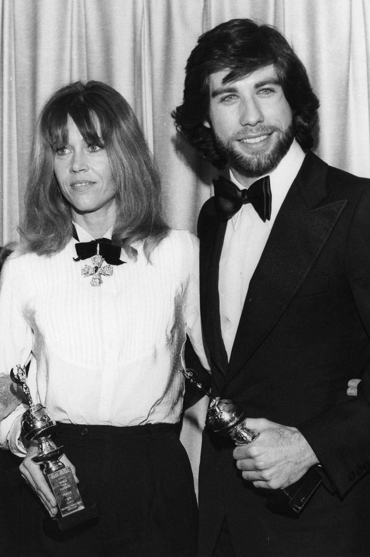 Ja, alterslos. Jane Fonda und John Travolta, 1979. Sie wurde damals als beste Darstellerin für "Coming Home" geehrt und er bekam einen Henrietta Award.