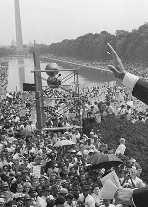 Martin Luther King bei seiner Rede am 28. August 1963.