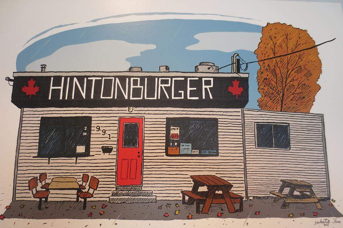 In der Vorstadt Hintonburg, die gerade chic wird, auch „the burg“ genannt, ein Arbeiterbezirk, ist eine neue Art von Burger erfunden worden …