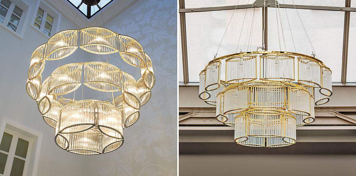 Der Negativpreis Plagiarius geht unter anderem auch an den Kronleuchter „STILIO“. Original: Licht im Raum Dinnebier GmbH, Düsseldorf, Deutschland; Design: Daniel Klages Plagiat: Hersteller: Zhongshan Henglan Marsden Lighting Co. Ltd., Guangdong, VR ChinaVertrieb: die Plagiate werden über diverse Anbieter über Alibaba und AliExpress angeboten als „Stilio-Leuchter“ mit Hinweis „Johannes Dinnebier Design“