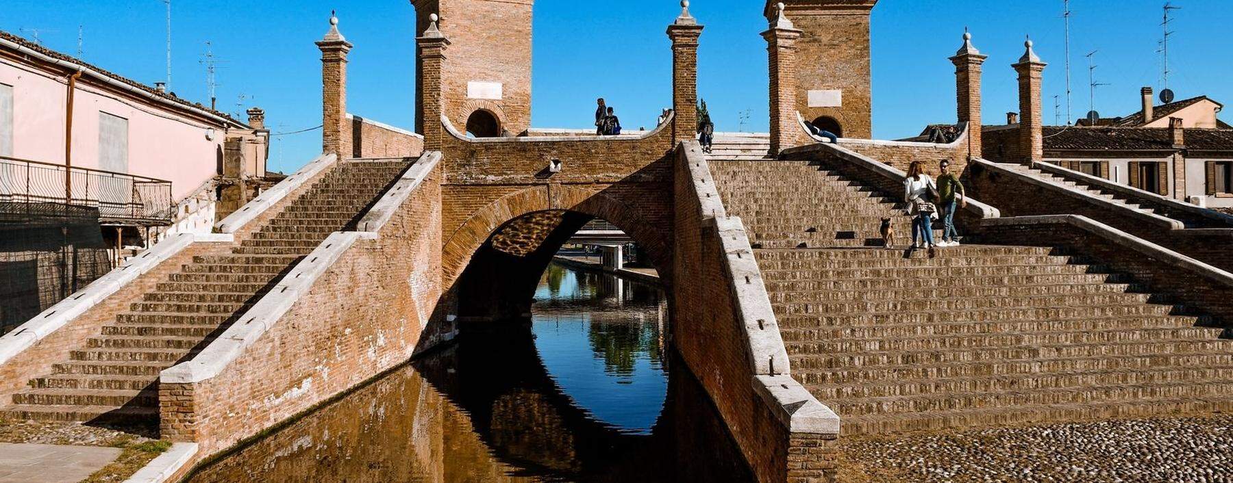 Trepponti: Brückenkunstwerk aus dem 17. Jahrhundert in Ravenna. 