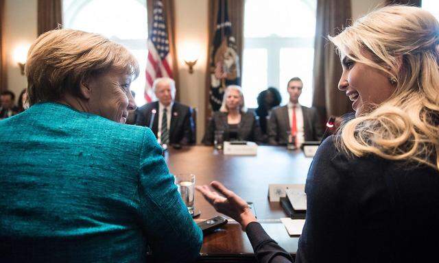 Merkel und Trump trafen schon in Washington aufeinander.