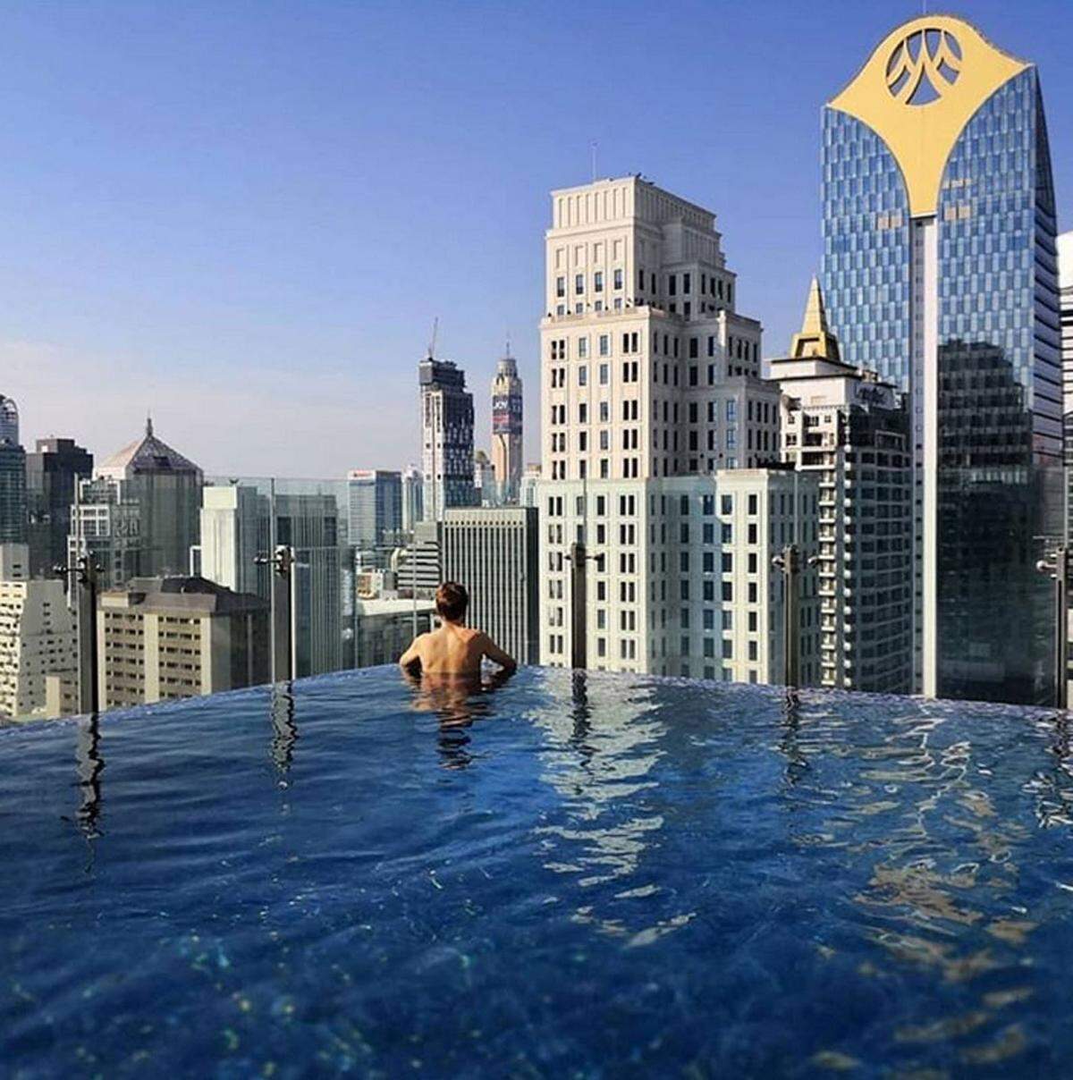 Die Stadt aus einer neuen Perspektive erleben kann man auch in der 24. Etage des Hotel Indigo Bangkok Wireless Road.