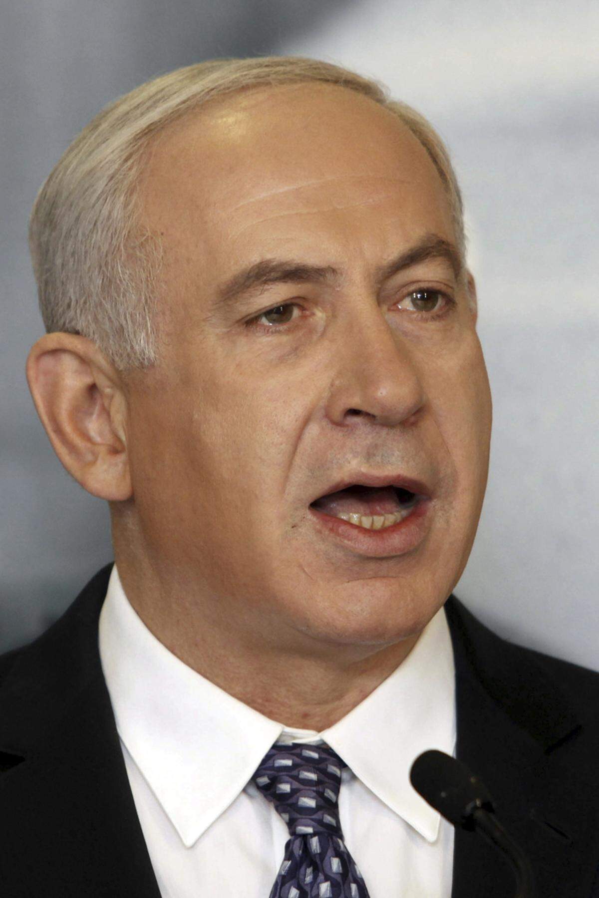 (Der israelische Ministerpräsident Benjamin Netanyahu zur kleinen Schar der Nein-Sager in der UN-Vollversammlung, die Palästina als Staat anerkannte.)